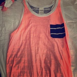 Pink Pink/Black tank top